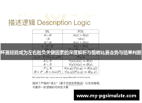 杯赛经验成为左右胜负关键因素的深度解析与前瞻比赛走势与结果判断